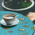 thumbnail image 2 of Ambesonne Plane Fitted Round Tablecloth, Cartoon Style, 36"- 40" Diameter, Multicolor, 2 of 5