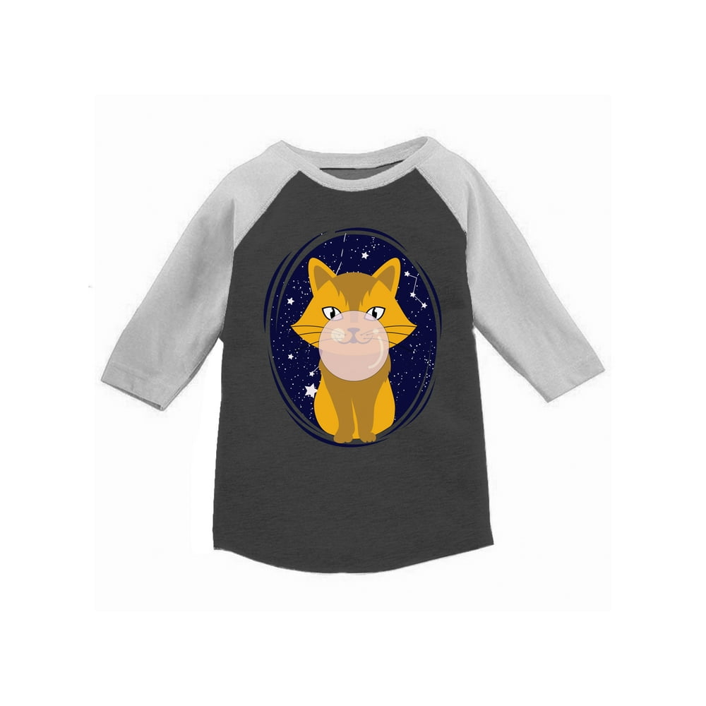 Awkward Styles - Awkward Styles Cat Tshirt for Youth Kids Cat Raglan