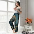 thumbnail image 5 of Salouo Starry Sky Meditating Lion Print Women's Pajama Pants Casual Loose Sweatpants PJs Flowy Pants Drawstring Palazzo for Women Wide Leg Pants Lounge Pajama -XX-Large, 5 of 8