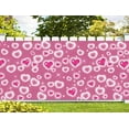 thumbnail image 3 of 13X6 ft Valentine's Day Pink Heart Garage Door Cover Background Glitter Heart Romantic 90s Valentine Day Party Photography Backdrop Women Men Happy Birthday Party Outdoor Indoor Banner Cover, 3 of 5