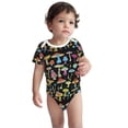 thumbnail image 3 of Daiia Bright Mushrooms Printed Unisex-Baby Short Sleeve Onesies Bodysuits Baby Climbing Clothes Soft and Comfortable Romper with Expandable Shoulder Design-12 Months, 3 of 8