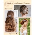 thumbnail image 6 of 2Pcs Bridal Hair Clip Wedding Hairpin Bride Pearl Hair Clips Barrette Elegant Bridal Hairpins Hair Accessories for Women Girls, 6 of 9