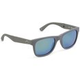 thumbnail image 3 of Lacoste Adult Male Fold-able Matte Grey Sunglasses with Blue Lenses L778S-035, 3 of 4