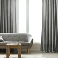 thumbnail image 6 of Dark Grey Dune Textured Solid Cotton Curtain Pair (2 Panels), Dark Grey, 50W X 120L, 6 of 6