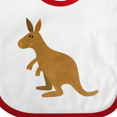 thumbnail image 4 of Inktastic Kangaroo Cute Boys or Girls Baby Bib, 4 of 4