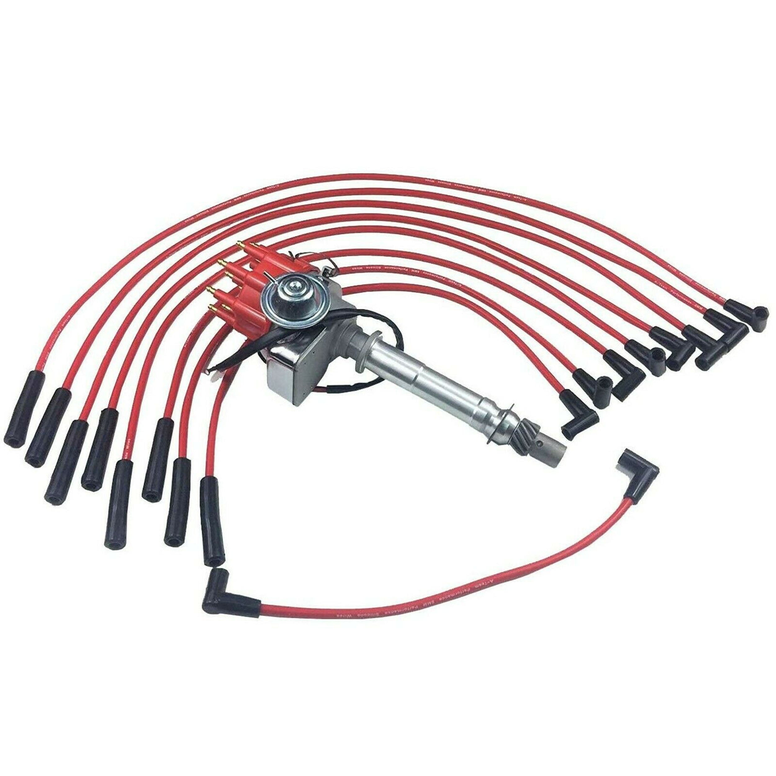 8MM HEI Spiral Core SPARK PLUG WIRES For BBC CHEVY GMC Chevrolet 396-427-454 