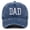 Navy, variant on Dad 2025 Baseball Cap, Promoted to Daddy Established Embroidered Hat, Vintage Washed Cotton Adjustable Snapback Cap for New Fathers and Gift Giving