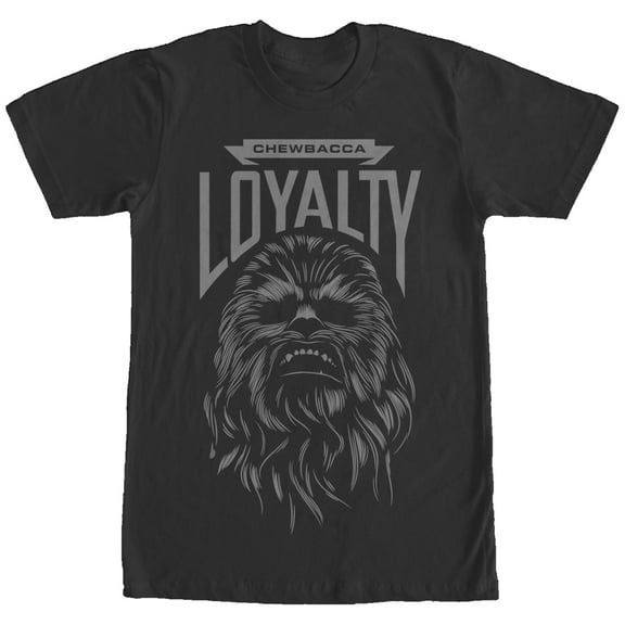 Men's Star Wars The Force Awakens Chewbacca Loyalty  Graphic Tee Black 4X Large