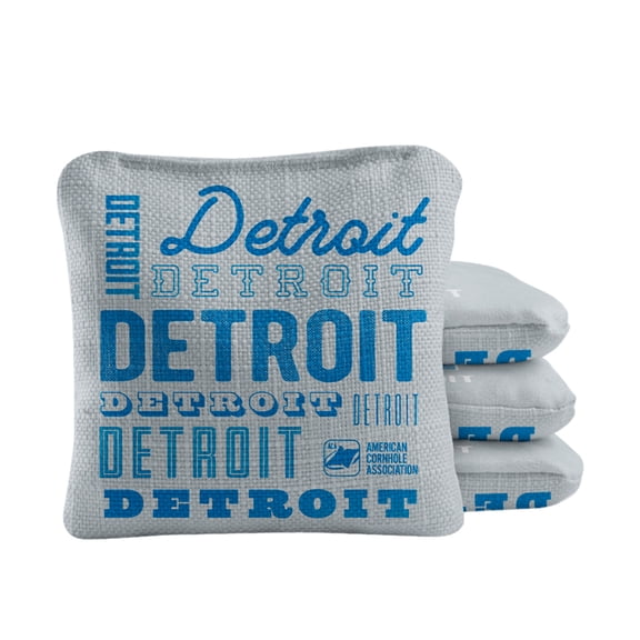 Detroit Football Vintage Gameday Synergy Pro Cornhole Bags