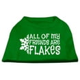 thumbnail image 3 of Christmas Screenprinted Dog Shirt, "All My Friends Are Flakes", 3 of 10