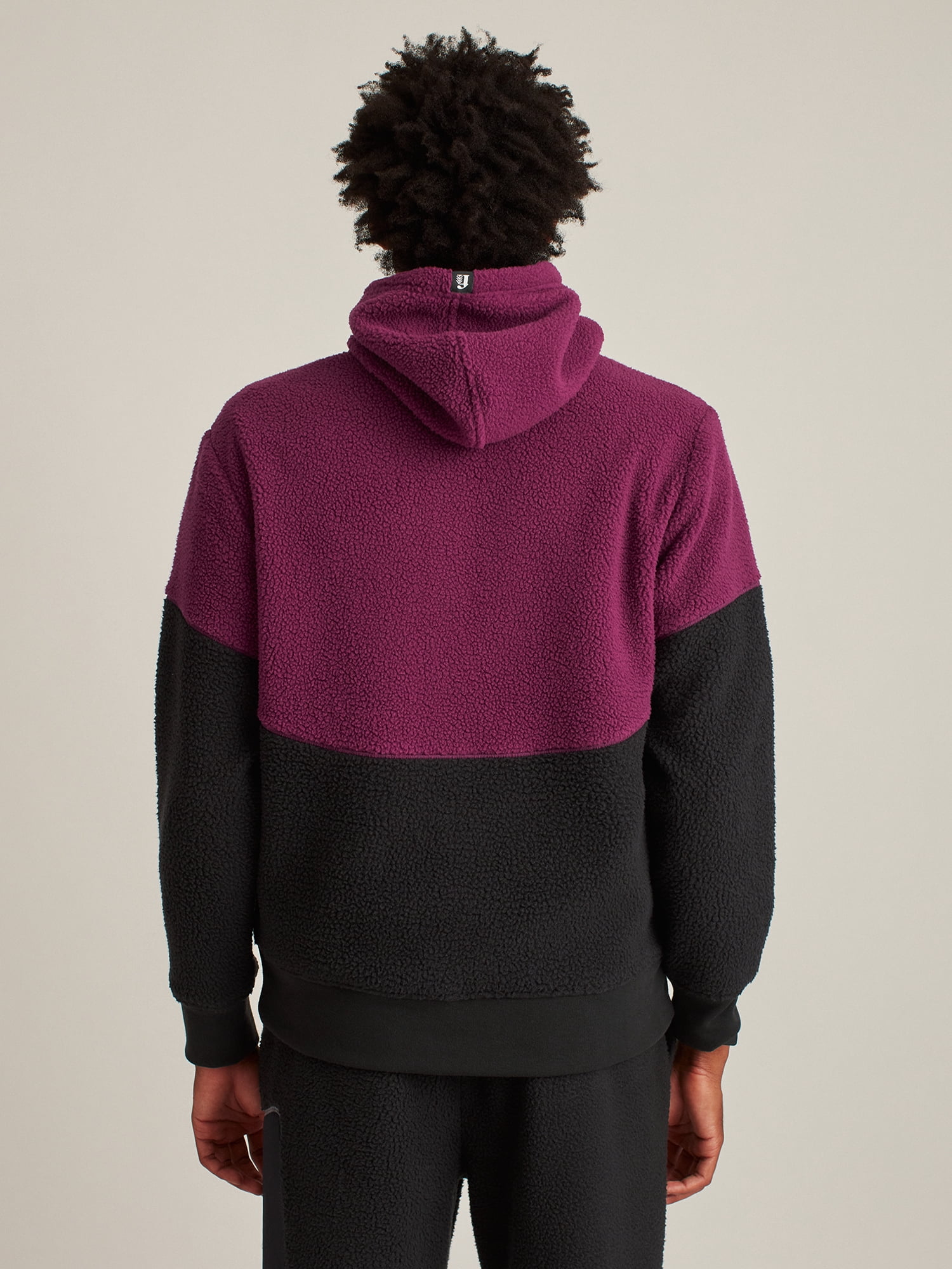Bonobos Fielder Men's and Big Men's Sherpa Fleece Full Zip Hoodie, Up to Size 3XL