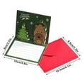 thumbnail image 3 of PRETXORVE Christmas Decor, Christmas Tree Decorations, Christmas Card Year Lovely Message Card Blessing Christmas Card Postcard, 3 of 6