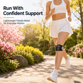 thumbnail image 4 of Patella Knee Strap Pair, Adjustable Under Kneecap Support with Secure Hook and Loop Fit, Lightweight Patellar Stabilizer for Running, Hiking, Gym Training, Walking, Cycling, and Exercise, Black, 4 of 9
