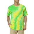 thumbnail image 1 of Camisetas de hombre INSPIRE CHIC para el Día del Padre, de manga corta, verano, camiseta de teñido anudado, camisetas impresas, L Verde Amarillo, 1 of 5