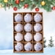 thumbnail image 1 of Seyotauo 12 Pcs Christmas Ball Ornaments Set - Shatterproof Plastic Christmas Tree Decorations Christmas Decorative Hanging Ornaments Xmas Decorative Hanging Ball Ornaments for Holiday, 1 of 7