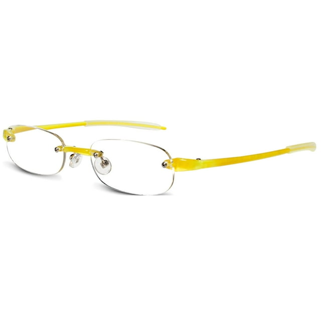 Visualites 5 Verres de Lecture Ovales Citron 1.25