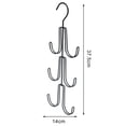 thumbnail image 5 of sunsanly Closet Storage Hanger Great Load Bearings 3 Layers 6 Hooks Anti-slip Heavy Duty Multi-use Shoulder Bag Scarf Ties Cap Necklace Hanging Organizer, 5 of 8