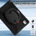 thumbnail image 6 of SaniMore for Apple iPad Pro 11 inch 2024 Case, Heavy Duty Triple Layers Multi-Functional Case with Shoulder Strap & Foldable Handle Multi-Angle Kickstand Shockproof Protective Case, Black, 6 of 8