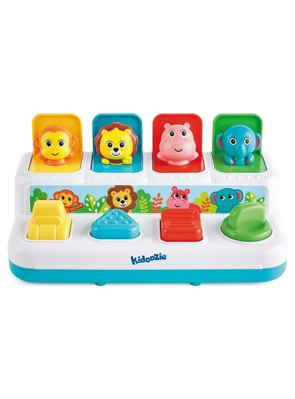 Kidoozie Pop n Play Animal Friends, Pop Up Activity Toy for Learning;Suitable for Toddlers Ages 12 months and older