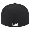 thumbnail image 4 of Men's New Era Black Cleveland Guardians Low Profile 59FIFTY Fitted Hat, 4 of 5