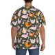 thumbnail image 3 of Balery Roosters and Chicks Camisa Casual de Manga Corta con Botones para Hombre, Texturizada, Estilo Cubano, para Playa, Verano-4X-Large, 3 of 5