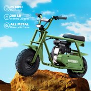 HOVERHEART Gas Mountain Bike, 105cc 4-Stroke Gas Powered Off Road Motorcycle (Model-MB0001) with Led Lights, Disc Brake, Max Load 200Lbs, Up to 30Kph, NO OIL MIX REQUIRED