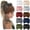 Brown, variant on ZHUYING 10 PCS Headbands for Women African Wide Hair Wrap Extra Turban Head Bands for Lady Large Sport Workout Stretch Non-slip Big Hair Bands