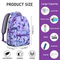 thumbnail image 6 of "Trendy Butterfly Floral Bookbag - Large School Backpack for Teens & Adults, Water-Resistant & Comfortable, Fashionable Gift", 6 of 6