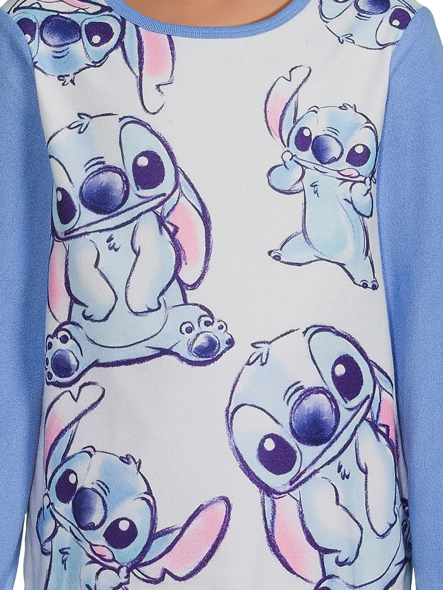 Girls Licensed Character Long Sleeve Top and Pants Sleep Set,  2-Piece, Sizes 4-12