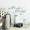 thumbnail image 3 of All is Calm, All is Bright Peel and Stick Wall Quote Decals with Glitter, 3 of 4