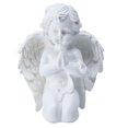 thumbnail image 1 of 1Pc Resin Angel Adornment Church Desktop Ornament Angel Statue Decor (White), 1 of 4