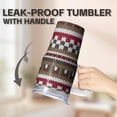 thumbnail image 5 of Bohemian Print Stainless Steel Cup 20oz with Lid and Straw - Double Wall Vacuum Insulated Travel Mug, Leakproof Thermal Tumbler, 5 of 5