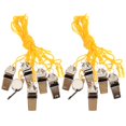 thumbnail image 2 of 12 Pcs Sifflets en Acier Inoxydable avec Lanières Sifflets d'Arbitre Portables Sifflets en Métal, 2 of 4