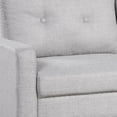 thumbnail image 6 of Lifestyle Solutions Luna Modern Loveseat, Gray Fabric, 6 of 9
