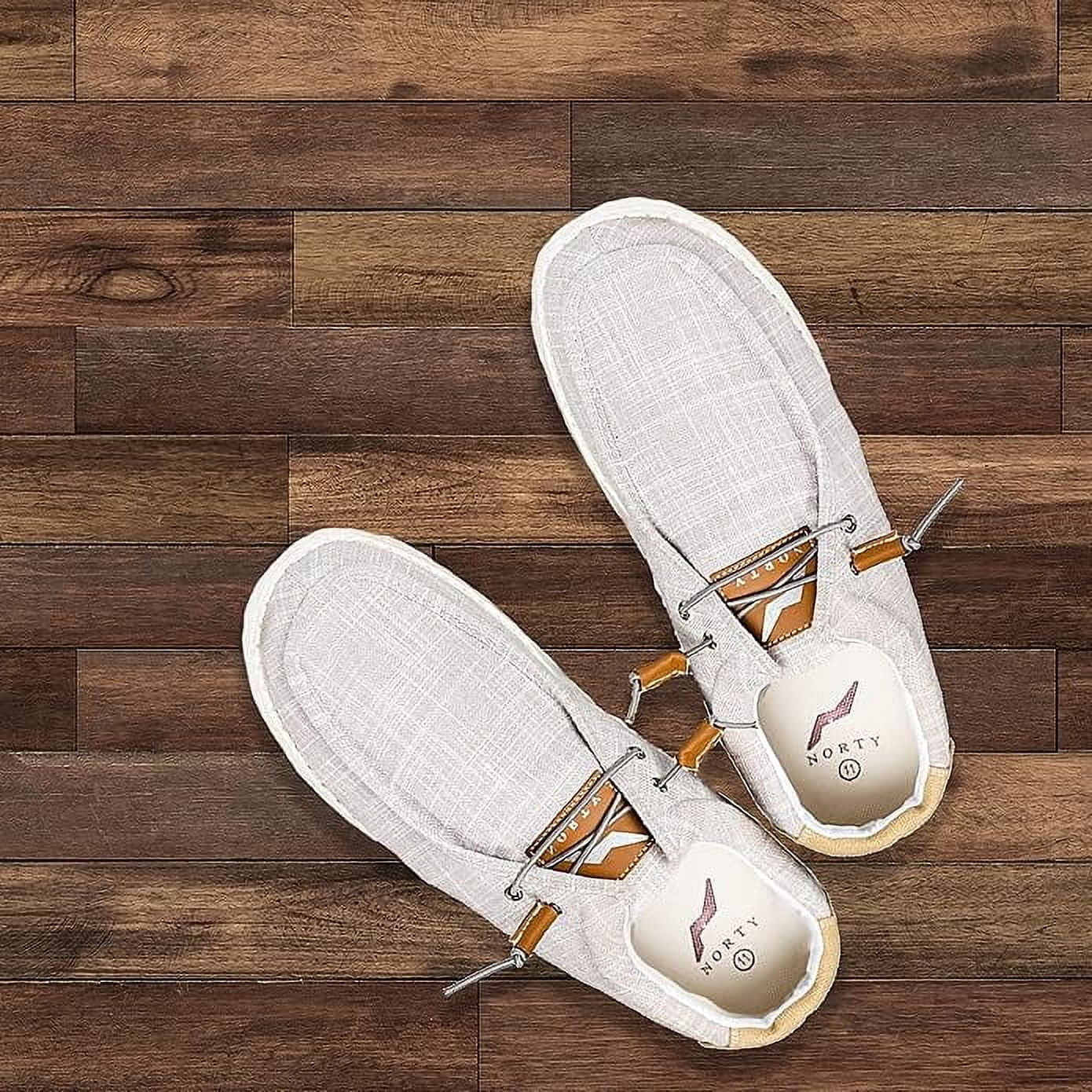 NORTY Mens Boat Shoe Canvas Casual Lightweight Slip-On Loafer Everyday Comfort