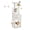White, variant on 61"H Cat Tree Cat Tower for Indoor Cats, Plush Multi-Level Cat Condo with Scratching Posts, Perches, Caves, Hammock, White