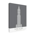 thumbnail image 2 of Trademark Fine Art 'New York Woolworth Building Monochrome' Canvas Art by Fab Funky, 2 of 3