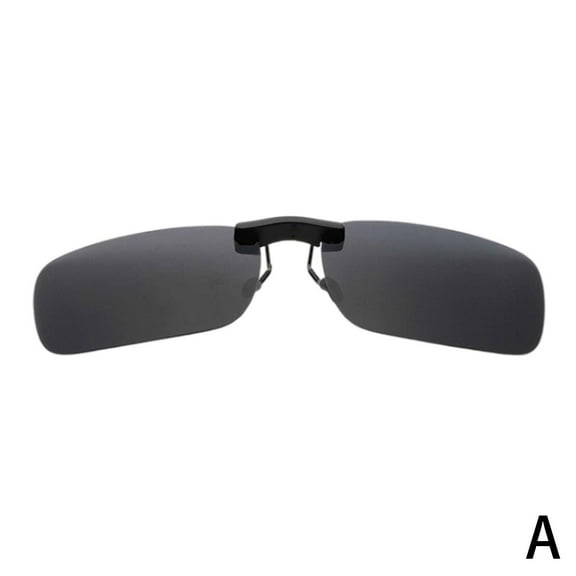 Night Vision Anti Glare Polarized Clip On Driving Glasses Lens! Sunglasses J3B5