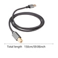 thumbnail image 2 of USB Type-C to USB B 2.0 Cable, Gold-Plated Connectors, 480Mbps Data Transfer for Laptop, Scanner & Fax Machine, 2 of 3