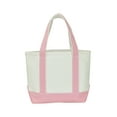thumbnail image 4 of DALIX 14" Mini Cotton Canvas Gift Tote Bag in Pink, 4 of 8