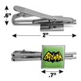 thumbnail image 3 of Batman Classic TV Series Logo Square Tie Bar Clip Clasp Tack- Silver or Gold, 3 of 6