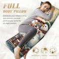 thumbnail image 4 of Christmas snowman couple truck Body Pillow Cover - Soft Body Pillow Cover with Zipper, Comfort Body Pillow Pillowcase, Body Pillow Case Cover 20 x 54, 4 of 6