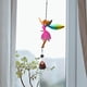 thumbnail image 4 of Encanto del coche de hadas del viento de cristal Rosa Zulema Campana de viento en ángulo, 4 of 8