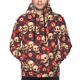 thumbnail image 4 of Hoodies for Men - record Skull rock Long Sleeve Comfrt Men'S Fashion Hoodies & Sweatshirts, Sweatshirts for Men Hoodies Pullover Clothing Clothes with Pouch, 4 of 7