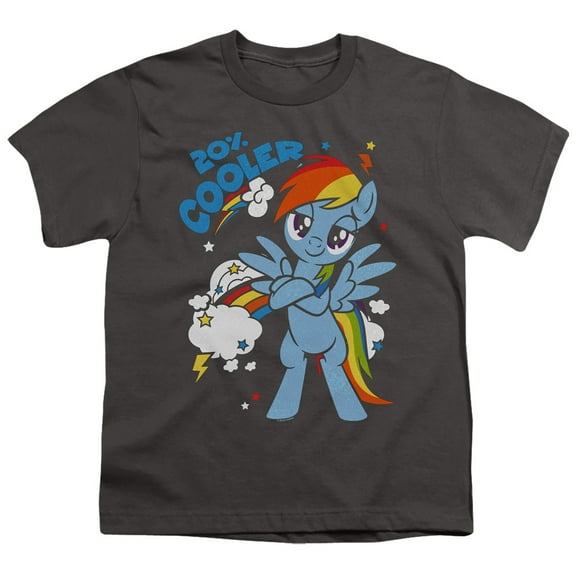 My Little Pony TV 20 Percent Cooler S/S Youth 18/1 T-Shirt Charcoal