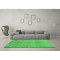 thumbnail image 3 of Ahgly Company Indoor Round Abstract Emerald Green Modern Area Rugs, 5' Round, 3 of 4