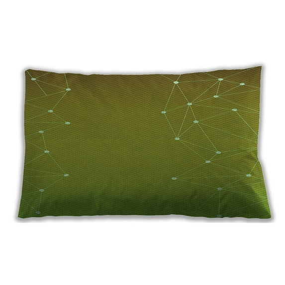 Ahgly Company Indoor Rectangular Contemporary Lumbar Throw Pillow, 13 inch by 19 inch