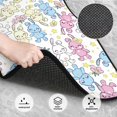 thumbnail image 3 of Fuzoiu Cartoon Bunny Print Carpet Floor Mats for Car,Car Foot Mat Set,Universal Fit 4 Piece Mat Pad Set,Fits Most Cars Trucks Vans Sedans SUV Auto Carpet Mat Se, 3 of 7