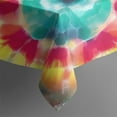 thumbnail image 5 of Colorful Tie Dye Pattern Square Tablecloth,Waterproof Square Table Cover,Wipeable Spillproof Washable Table Cover for Home Kitchen Party Decor 52"x52"(132x132cm), 5 of 6