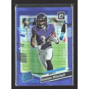 2023 Panini Donruss Optic Keaton Mitchell #207 Blue Prizm Baltimore Ravens Football Card